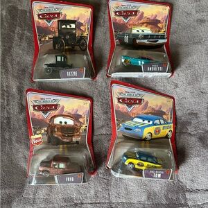 Lots Of 4 World Of Cars NIB Diecast Fred Lizzie Andretti Race Official Tom